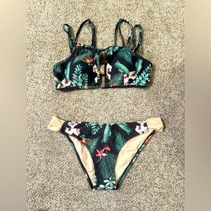 Cupshe Women's Size Small Cactus Bikini Swimsuit